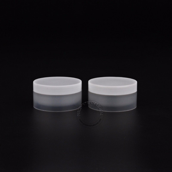 50pcs/lot 50g Transparent Plastic White PP Cosmetic Jars Empty Facial Cream Pots Nail Art Bead Storages Facial Mask Containers