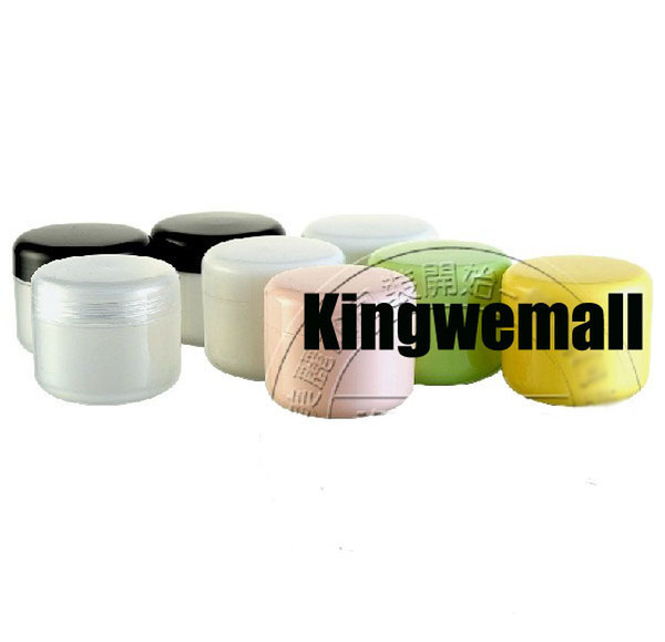 Free Shipping 300pcs/lot 100ml 100g PP cream jar 5 Colors for you choosing