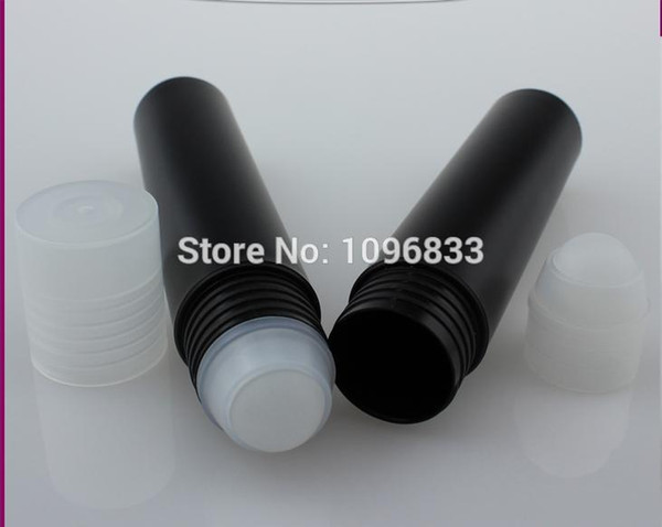 Empty Black Antiperspirant Bottle 35g, Cosmetic Roll on Bottle, Parfume Essential Oil Roller Bottles, 50pcs/Lot
