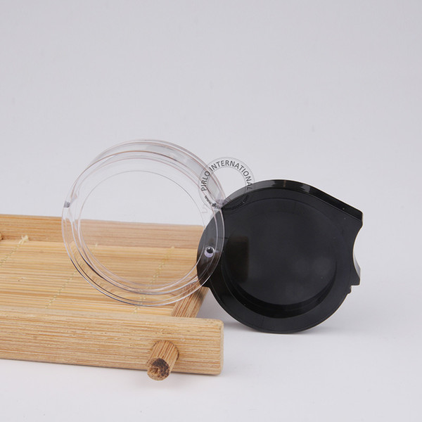 Makeup Tools For Women 2g Plastic Eye Shadow/Powder/Blush Jar 2ml Black+Clear Cosmetic Packaging Pot Box 100pcs Free Shipping