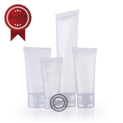 Free shipping, 50pcs/lot, 100g Frosted transparent hose, plastic squeeze bottles, plastic bottles,Refillable bottles