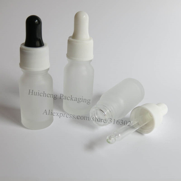 200 x 10ml Frost glass dropper bottle for E Liquid Glass Dropper Jars Vials With Pipette For Cosmetic Perfume Essential Oil