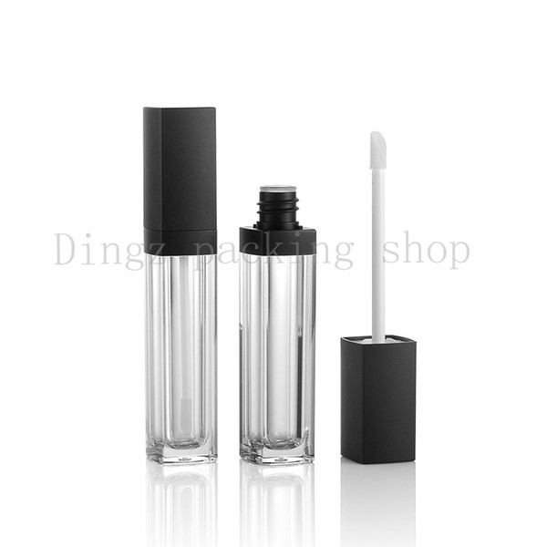 (20pcs)10ml empty Lip gloss tube Cosmetic packaging tube 10cc crylic Lipstick tube with brush