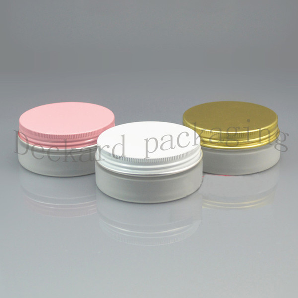 50pcs 50g Frosted bottle Aluminum Cap Empty Cream Cosmetic Jar Small and Portable