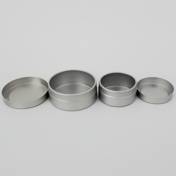 100 x 10ml 20ml 25ml Aluminum Cream Jar Pot Nail Art Lip Gloss Skin Care Mask Empty Cosmetic Metal Tin Case Refillable Container