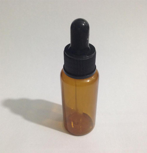 wholesale 100 pcs/lot brown 25ml glass dropper bottle , empty 25ml amber color glass bottle with black dropper