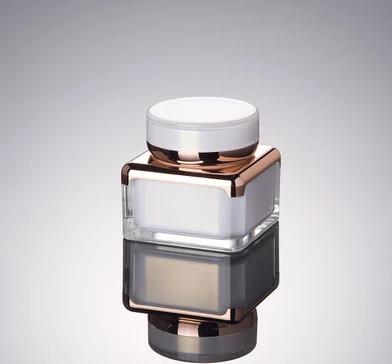 wholesale 100pcs 50G high grade acrylic, square pearl white bottle, cream jar, mask pack, acrylic bottle