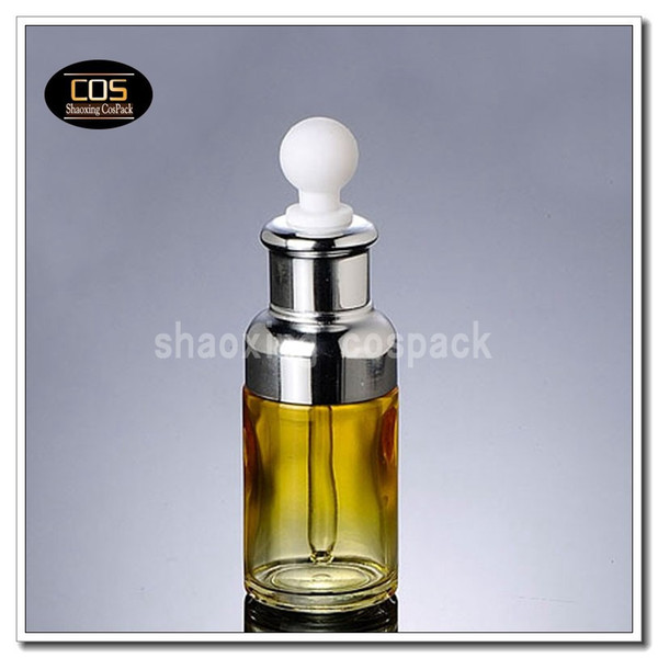 50pcs DB25 40ml yellow empty dropper bottles, 40ml yellow varnish glass dropper bottles , 40 ml dropper bottles for e liquid