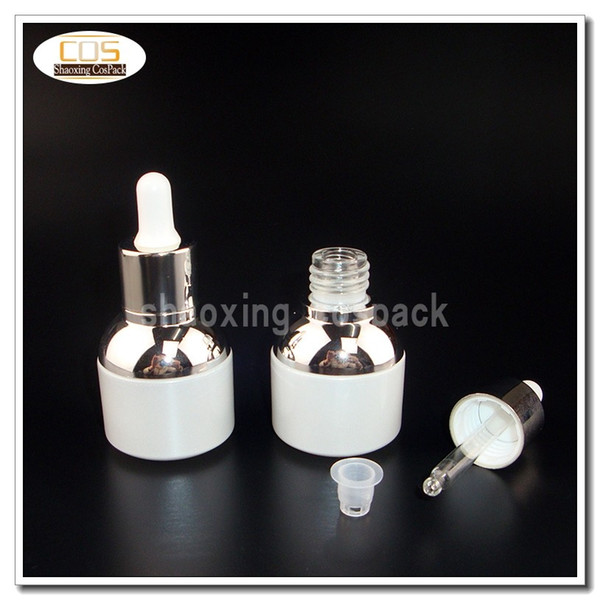 50pcs DB24 30ml white glass glass dropper bottle , emtpy whitee-liquid 30ml dropper bottle
