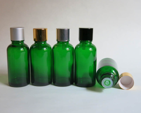 Wholesale 100pcs 30ml Green Glass Vials Bottle With Cap, 30 ml Essential Oil Bottle for Electronic Cigarette Liquid wholesale