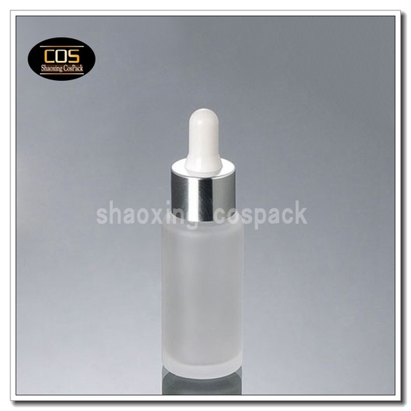 100pcs empty DB26 25ml glass dropper bottle wholesale, Round frosted glass bottle with dropper, empty 25ml glass dropper vials