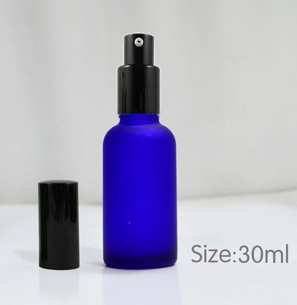 wholesale high quality 100pcs 30ml matte glass bottle , wholesale 4 color high-grade emulsion bottle, 100pcs spray glass jar