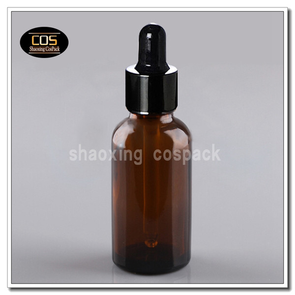 100pcs DBX20 30ml amber glass bottle with dropper cap, 30ml dropper bottles wholesale, empty brown 1oz essential oil bottles