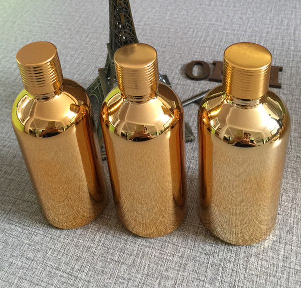50pieces 100ml High temperature gold plated glass bottle for essentical oil ,100ml glass gold essentical oil bottle wholesale