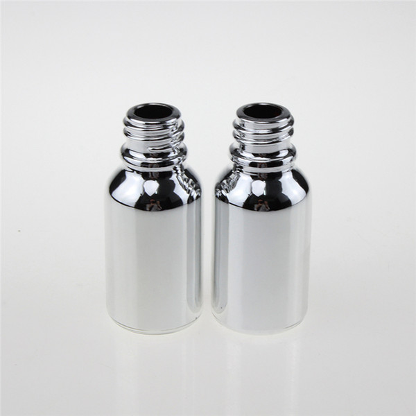 hot sale 100pcs Silver 15ml glass bottles for essential oils, high-grade small empty 0.5 ounce liquid glass bottle wholesale
