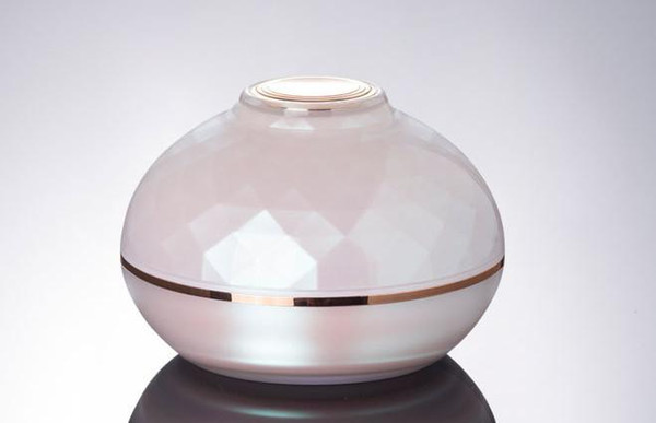 wholesale 100pcs/lot 50g luxury pink empty sample Acrylic cream Jar container, Cosmetic Cream Jars ,Cosmetics Packaging