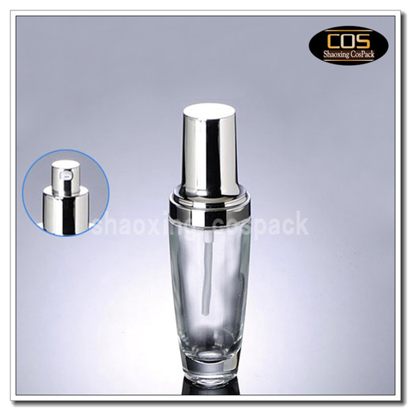 100pcs wholesale 50ml empty glass bottle distributors, online buy empty glass bottles with pump, empty clear 50 ml glass bottle