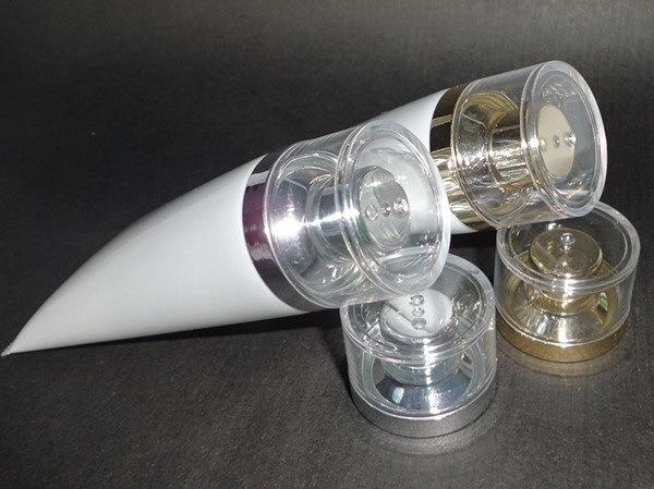 Wholesale100pcs/lot 50ml round white empty soft tube, cosmetic empty tube w/Al. cap,tube Dia.35mm