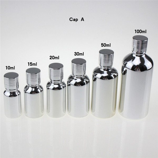 High-grade 100pcs empty 15ml essential oil glass bottle with screw cap,sliver glass 0.5 oz essential oil sample bottle empty