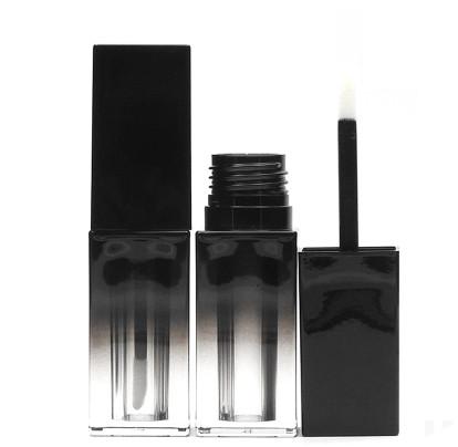wholesale glaze tubes black lips, plastic pipes, empty bottles, DIY handmade Square lip, glaze, lipstick tubes