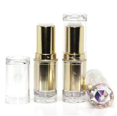 wholesale 200pcs Free shipping gold color empty 12.1mm lipstick tubes DIY lipstick tubes lipstick bottles