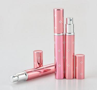 wholesale 200pcs 3ML Mini Aluminum Refillable Perfume Bottle With Atomizer Empty Parfume Case With Sprayer For Travler