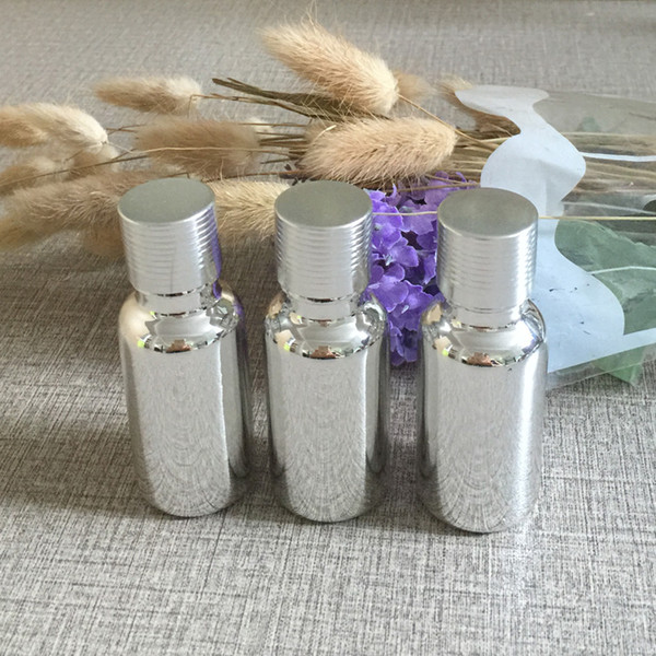 50pieces/lot 20ml High temperature silver plated glass Essential oil container, glass 20ml essentical oil bottle wholesale