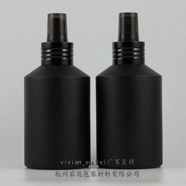 200ml black frosted Glass lotion bottle with black aluminum pump,cosmetic packing,cosmetic bottle,packing for liquid