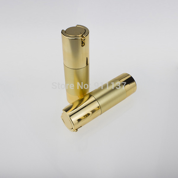 50pcs ZA213 50g gold airless packaging for cosmetic , 50 ml airless cosmetic container , pp 50ml airless bottle for cosmetic