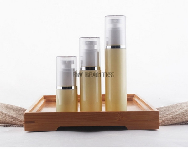 100pcs/lot 30/50/80ml Empty Plastic Traveling Pump Bottle Emulsion Bottles Vacuum Lotion Bottles For Makeup Cosmetic Bottles