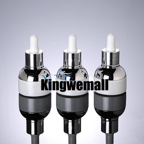 free shipping 300pcs/lot 30ml Glass Bottle with dropper Essential oil Container Cosmetic Packaging White Color SKW2