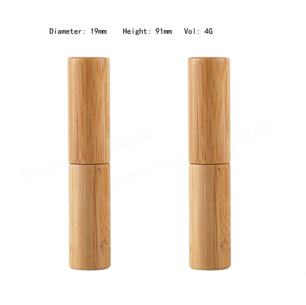 300 X Makeup bamboo empty lip gross container lipstick tube cosmetic containers lip balm tubes, bamboo lip stick tubes