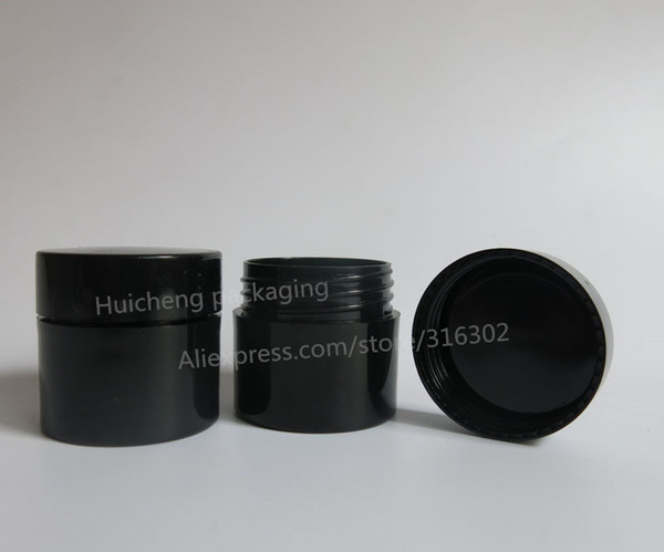 Free Shipping - 20g Black Plastic Cream Jar, 20cc Plastic Jar,Black Eye Cream Bottle,Cosmetic/Make Up Jar