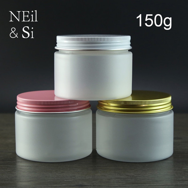 Frosted 150g Plastic Cream Jar Refillable Cosmetic Body Lotion Bottle Empty Invisible Mask Lotion Storage Containers