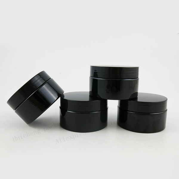 20 x 120g Travel All Black Cosmetic Jar Pot Makeup Face Cream Container Bottle 4oz Cream Cosmetic Packaging