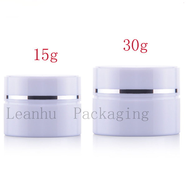 White Refillable Empty Cream Jars Cosmetic Packaging,40PC Facial Mask,Solid Perfume Makeup Cans,Small Sample Container,Wholesale
