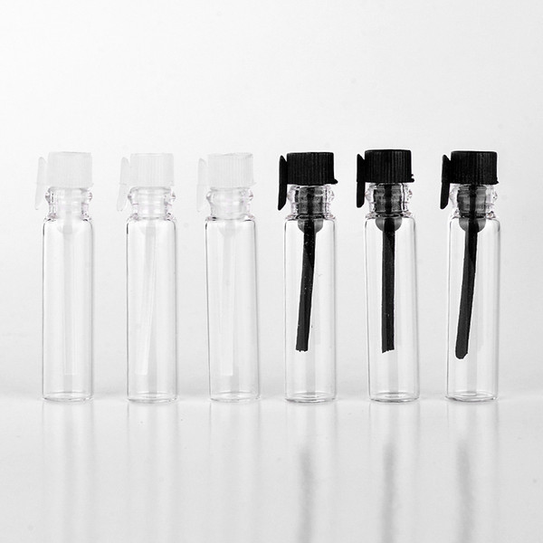 100 Pieces/Lot 1ML Mini Travel Glass Perfume Bottle For Essential Oils Empty Contenitori Cosmetic Vuoti For Sample 
