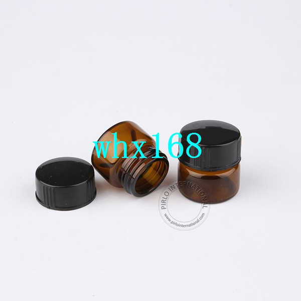 DIY Essential Makeup Tools 50 x 5ml Amber Glass Bottles 5g Empty Sample Display Vials Small Cosmetic Packaging Free Shipping