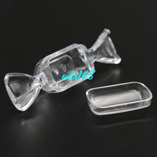 100pc 5g Clear PS candy shape empty cream jar Lip balm Pot Cosmetic Container Eyeshadow Makeup Face care Packaging bottle 17oz