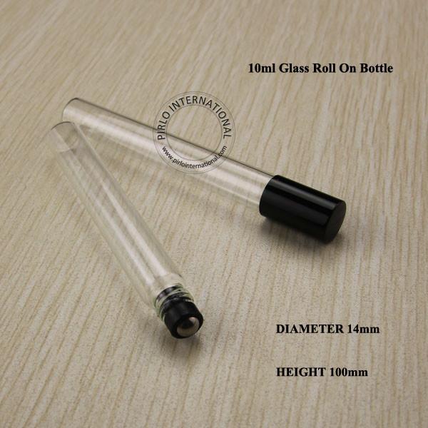 Free shipping-10ml Personal Care Essential, Glass Roll On Bottles, Empty Perfume Refillable Cosmetic Containers 5pcs/lot