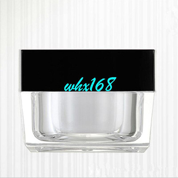 30pcs/lot 5g 10g Mini Cosmetic Container 15g 30g 50g Square Cube Acrylic Jar Clear Cream Pot Makeup Sample Jar Packaging Bottle