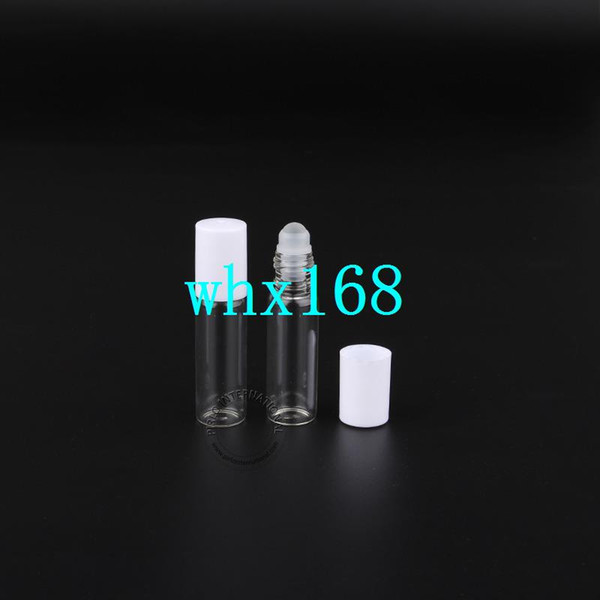 12pcs/lot 5ml Empty Glass Roll-on Bottle Roll On Perfume Bottles Cosmetic Containers For Essential Oils, Perfume Free Shipping
