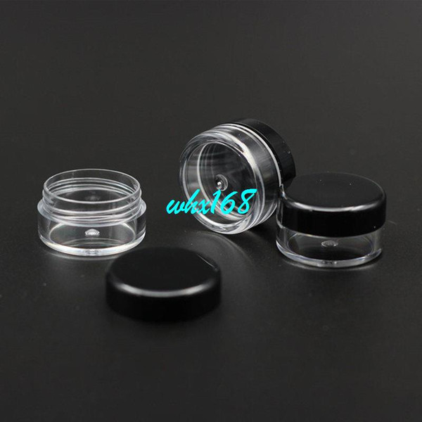 100pcs 5g Gram Small Round Cream Bottle Jar With Lid Plastic Container Storage Cosmetic Jar With Lid Sample Makeup Packaging