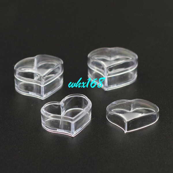 100pcs/lot 3g Heart Shape Clear Plastic Jar, Empty Small Cream Pot,Mini Cream Jar, Dispaly Case, Sample Jar,Cosmetic Packaging