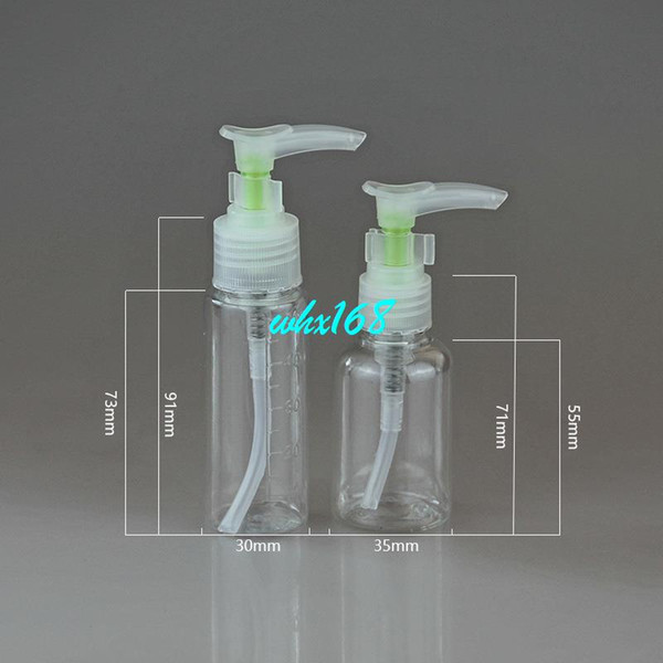 20Sets/lot New 6-in-1 Portable Makeup Lotion Bottle Travel Cosmetic Spray Atomizer Perfume Bottle Package Tour Set PET Jar