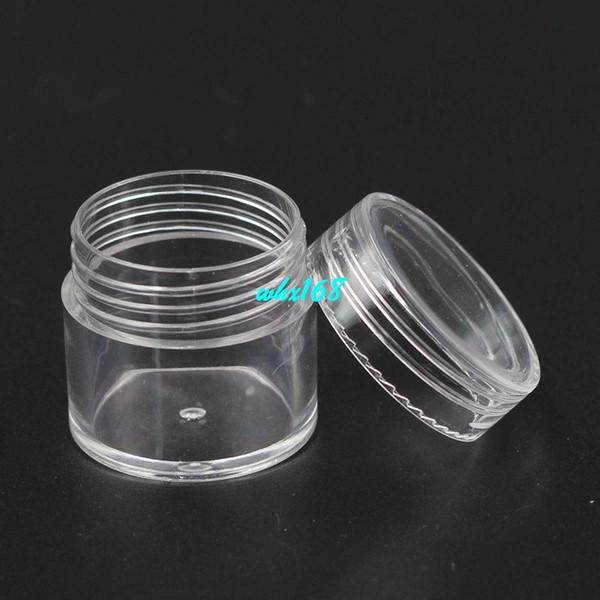 100pc/lot 20g New arrive PS Empty Cream Jar Pot Eyeshadow Makeup Cosmetic Container with Lid Plastic Bottle Sample Jar Packaging