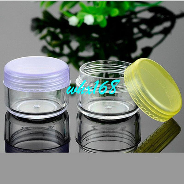 100pcs/lot 5g Plastic Jars Small Round Cream Bottle Jars 5ml Plastic Cosmetic Jar Container Empty Eyeshadow Makeup Jar Pot