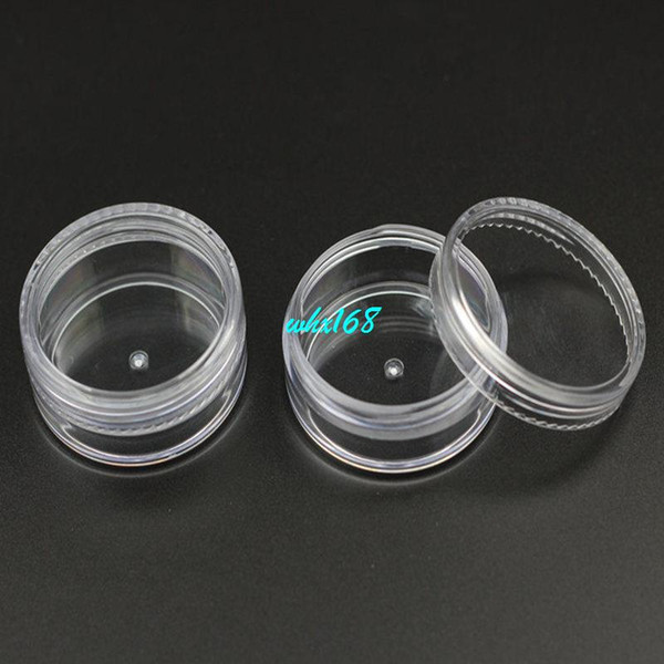50pcs/lot Capacity 20g PS High Quality Cosmetic Jars Packaging Round Cream Bottle Jar Plastic Container Storage With Clear Lid