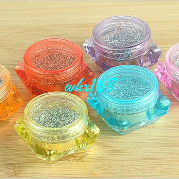 50pcs/lot 3g 5g Face Cream Jar Sample Box Of igh-grade Cosmetics Packaging Box Makeup Empty Jar Container Bottle Multicolour Pot