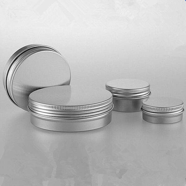 10pc/lot Hot 15g 30g 60g 100g Empty Cosmetic Makeup Packaging Bottle Container Aluminum Cream Jar Aluminum Cream Small Mini Box